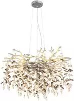 GLOBO LIGHTING H&auml;ngeleuchte "QUEENA" E14 1 Stk. Kristall Luster f&uuml;r Wohn- &