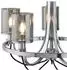 Searchlight Catalina Pendelleuchte 5-flammig, Chrom, Rauchglas (9045-5CC)
