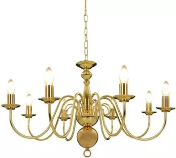 vidaXL Kronleuchter 8xE14 Gold (281619)