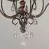 Elstead Lighting Kronleuchter Kristall 4-flammig E27 Antik Bronze Stahl