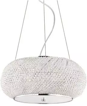 IDEAL LUX Pasha' SP6 Pendelleuchte 6-flammig E14 Chrom (082158)