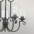 Elstead Lighting Kronleuchter 5-flammig klassisch, Glas, Schwarz Antik (E27)