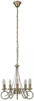 Lindby Marnia Kronleuchter 5-flammig Ø40cm Altmessing E14 (9621015)