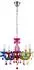 Globo Kronleuchter Kristall Chrom 5x4,9W 470lm warmweiß bunt (44x128cm)