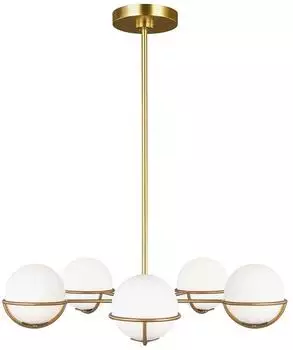 Elstead Lighting Apollo 5-flammige Kugelpendelleuchte, Messing geb&uuml;rstet, G9 (FE-APOLLO5-BB)