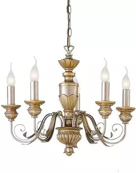 IDEAL LUX Dora Pendelleuchte 5-flammig E14 dimmbar Gold antik (020822)