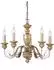 IDEAL LUX Dora Pendelleuchte 5-flammig E14 dimmbar Gold antik (020822)