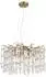 Globo Gloria Pendelleuchte Metall gold, Glaskristalle klar (16700959-0)