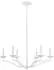 Elstead Lighting Annie Kronleuchter 6-flammig Stahl/Gips weiß E14 (FE-ANNIE6-PSW)