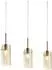 Searchlight Duo 3-flammige Pendelleuchte Messing Champagnerglas E14 (3303-3CP)