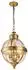 Elstead Lighting Adams Pendelleuchte 3-flammig, Messing, Glas klar