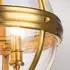 Elstead Lighting Adams Pendelleuchte 3-flammig, Messing, Glas klar