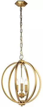 Elstead Lighting Corinne Pendelleuchte Kugeloptik, brüniertes Messing, 3-flammig (E14)