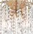 Searchlight Waterfall Pendelleuchte, Kristall, gold, 5-flammig E14 (5175-5)