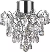 Searchlight Deckenleuchte "Belle Chandelier - Chrome Metal & Clear Crystal"...