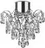 Searchlight Belle Deckenleuchte Kristallglas, chrom, IP44, GU10 (7901-1CC-LED)