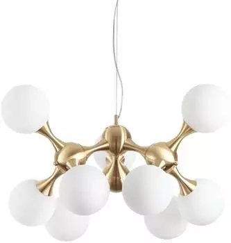IDEAL LUX Nodi Pendelleuchte 9-flammig, E14, messing (241036)