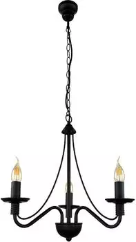 Licht-Erlebnisse ROZA Kronleuchter Metall schwarz, 3x E14 (ROZA)