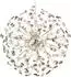 Globo Pendelleuchte Kristall, 9-flammig, G9 LED, rauch/klar