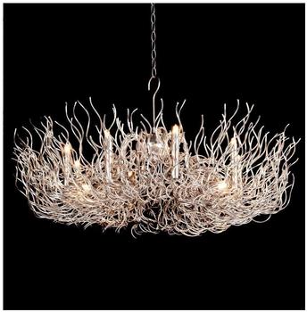 s'luce s.luce Pendelleuchte XXL Kronleuchter Chaos Ø 120cm handgefertigt Aluminium, Aluminium