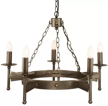 Elstead Lighting Cromwell Kronleuchter 5-fach Alte Bronze (CW5-OLD-BRZ)