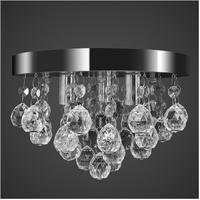 vidaXL Kronleuchter Deckenleuchte Kristall Design L&uuml;ster Chrom
