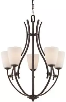 Elstead Lighting Chantilly Kronleuchter 5-fach Palladianische Bronze (QZ-CHANTILLY5)