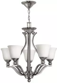 Elstead Lighting Bolla Kronleuchter 5-fach Nickel gebürstet (HK-BOLLA5)