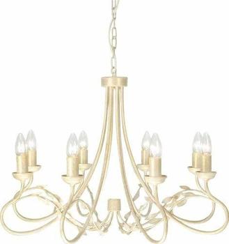 Elstead Lighting Olivia Kronleuchter 8-fach Schwarz, Gold (OV8-BLK-GOLD)
