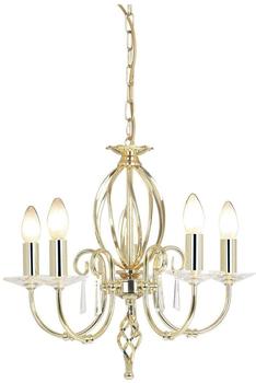 Elstead Lighting Aegean Kronleuchter 5-fach Poliertes Messing (AG5-POL-BRASS)