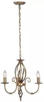 Elstead Lighting Artisan Kronleuchter 3-fach Gealtertes Messing (ART3-AGD-BRASS)
