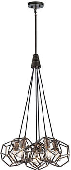 Elstead Lighting Rocklyn Kronleuchter 6-fach 91cm Rohstahl (KL-ROCKLYN6-RS)