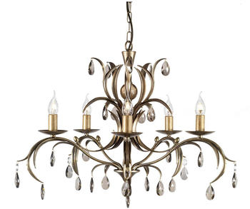 Elstead Lighting Lily Kronleuchter 5-fach Bronze Patina (LL5-ANT-BRZ)