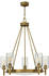 Elstead Lighting Collier Kronleuchter 5-fach Heritage Messing (HK-COLLIER5)