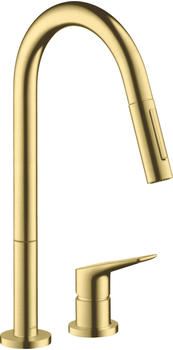 Axor Citterio M 220 mit Ausziehbrause brushed brass (34822950)