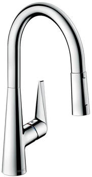 Hansgrohe Talis M51 Einhebel-K&uuml;chenarmatur mit ausziehbarem Auslauf und sBox (73876000 (M5116-H200