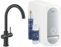 GROHE Blue Home Starter Kit C-Auslauf, K&uuml;chenarmaturen, 31455KS1, velvet black