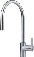 Franke Eos Neo - Sp&uuml;ltischarmatur FC 0045.501 mit ausziehbarem Endst&uuml;ck, Edelstahl