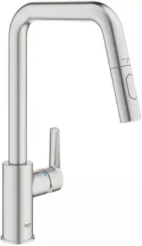 GROHE Start Einhand Spültischbatterie 1/2" hoher Auslauf Keramik supersteel (30631DC0)