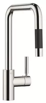 Dornbracht Meta Square Einhebelmischer Pull Down mit Brausefunktion Ausladung 200mm platin (33870861-08)