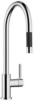 Dornbracht Tara Einhebelmischer Pull Down mit Brausefunktion Ausladung 240mm schwarz matt (33870888-33)