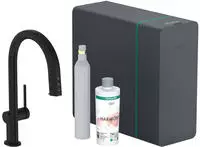 hansgrohe Aqittura M91 K&uuml;chenarmatur 76839670 SodaSystem 210, Ausziehauslauf,
