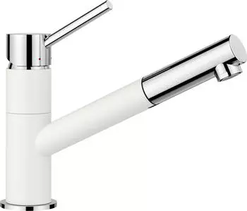 Blanco Kano-S Niederdruck silgranitwei&szlig;/chrome (527650)