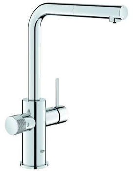 GROHE blue pure minta Einzelarmatur mit herausziehbarem Mousseurauslauf chrom (30590000)
