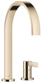 Dornbracht MEM Zweilochbatterie K&uuml;chenarmatur mit Einzelrosetten Ausladung 241mm champagne (32815682-47)