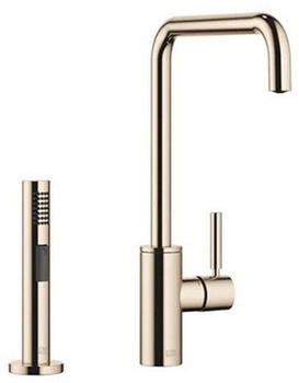 Dornbracht Meta Square K&uuml;chenarmatur Einhebelmischer Ausladung 235mm f&uuml;r Sp&uuml;l /Profibrause champagne (33826861-47)