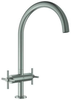 GROHE Atrio Zweigriff-Sp&uuml;ltischbatterie supersteel (30609DC0)