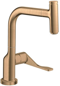 Hansgrohe Axor Citterio DN15 Einhebel K&uuml;chenmischer Select 230 mit Ausziehauslauf brushed bronze (39861140)
