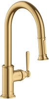 hansgrohe Sp&uuml;ltisch-Einhebelmischer 180 Axor Montreux mit Ausziehbrause, brushed