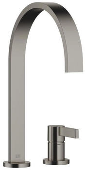 Dornbracht MEM Zweilochbatterie K&uuml;chenarmatur mit Einzelrosetten Ausladung 241mm dark platinum matt (32815682-99)